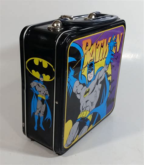 metal batman car lunch box|batman tin lunch box.